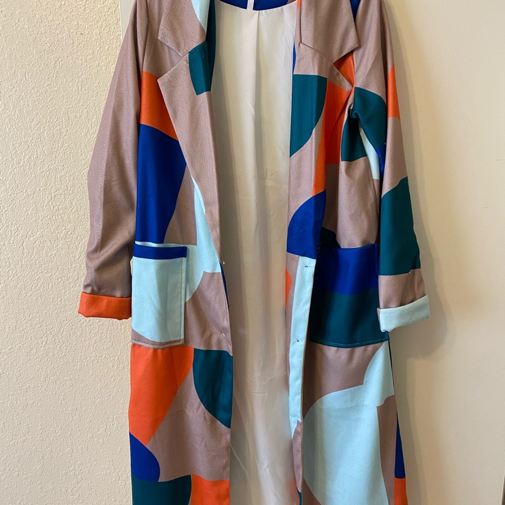 Abstract Pattern Coat - image 2
